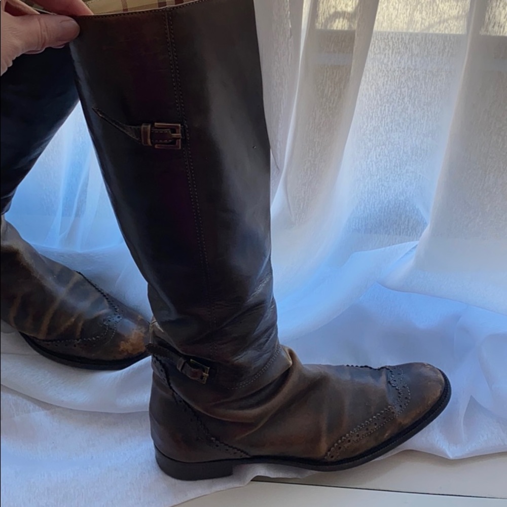 Auth BURBERRY Riding boots - Picture 2 of 7